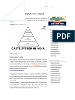 Caste System in Indian Society