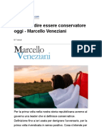 Veneziani Marcello - Che vuol dire essere conservatore oggi (Panorama n. 42)
