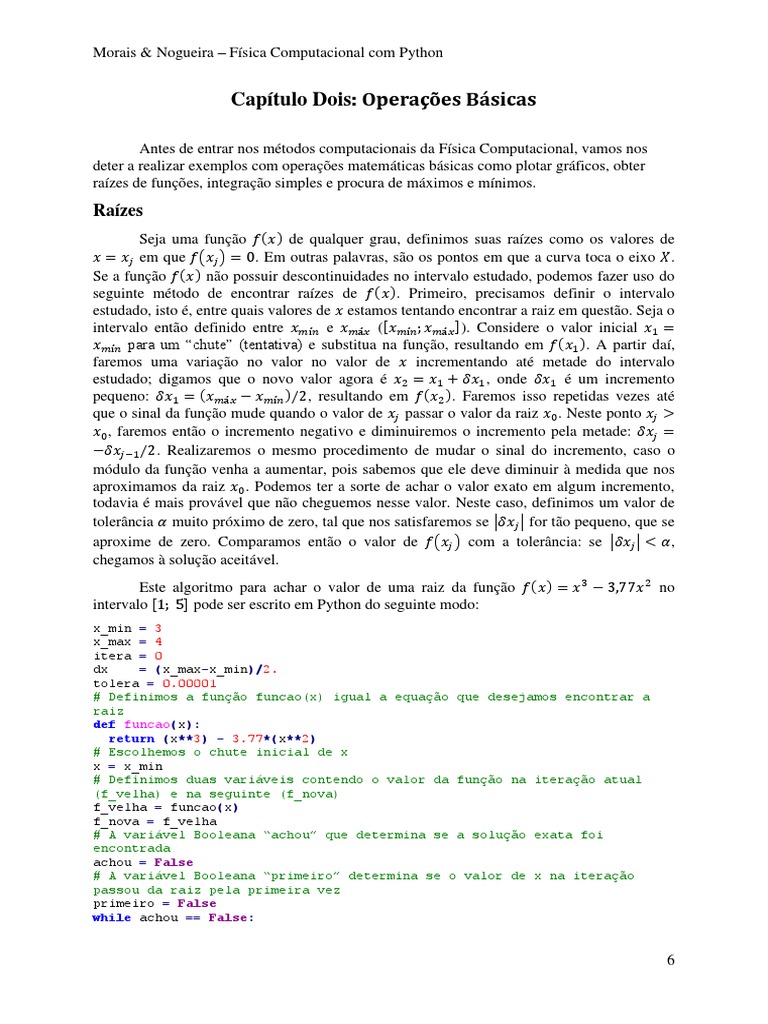 Raízes de Funções com Python | PDF | Ondas | Rede elétrica