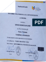 Título de Bachiller PDF