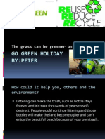 Go Green Holiday - Adults