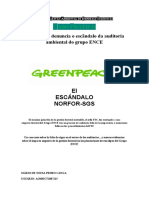 Caso Pratico - Greenpeace o Escândalo Da Auditoria Ambiental Do Grupo ENCE