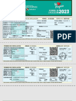 Comprobante de Pago de Permiso de Circulación SERIE A #20270129