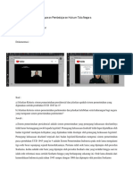 Laporan Pembelajaran Hukum Tata Negara PDF