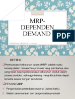 P9-MRP - Dependen Demand