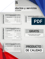 Lista de Productos y Servicios PDF
