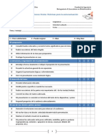 Grilla para Autoevaluación