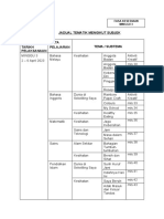 Jadual Transisi Minggu 3