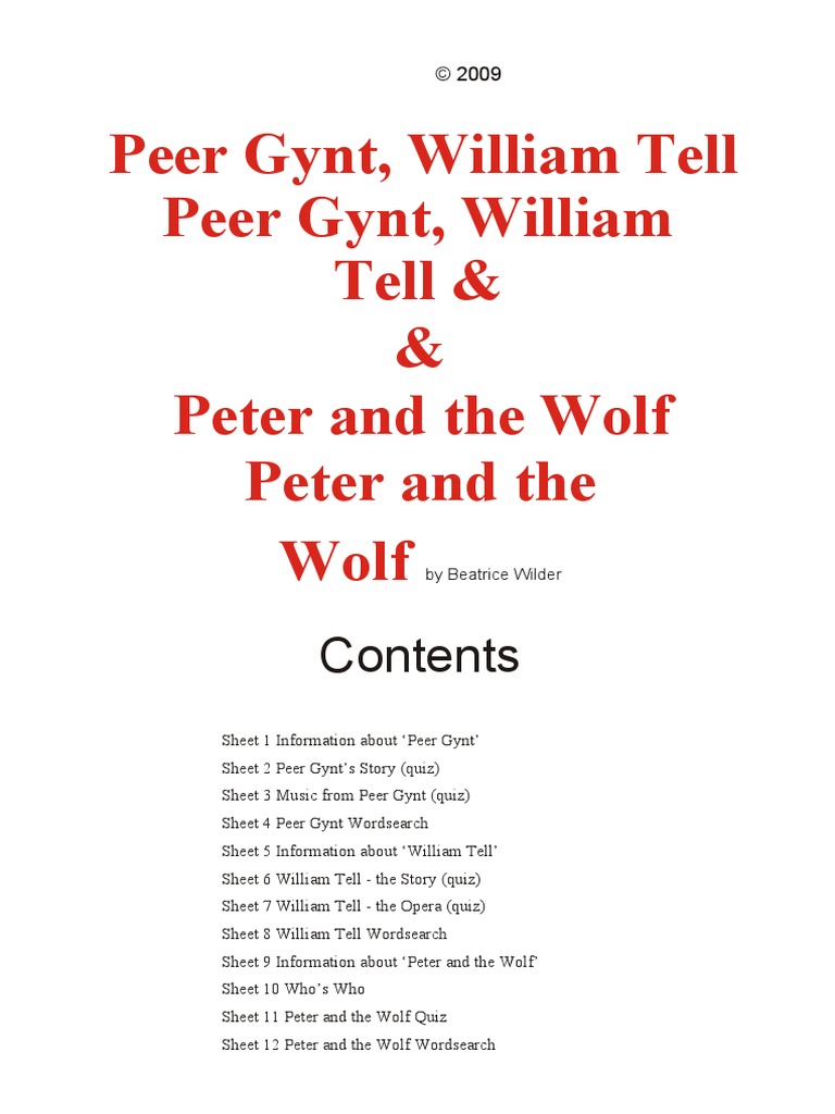 Peter and The Wolf Musical Instruments | PDF