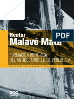 (Colección Bicentenario Carabobo 126) Héctor Malavé Mata-Formación Histórica Del Antidesarrollo de Venezuela PDF