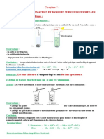 Chapitre 7 Actions Des Solutions Acides Et Basiques Sur Quelques Metaux