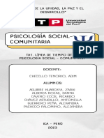 TA1. Línea de Tiempo de La Psicología Social - Comunitaria