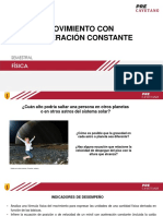 Diapositivas de La Clase - Movimiento Con Aceleracion Constante PDF
