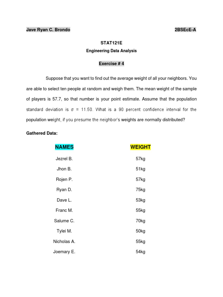 Exercise 4 stat brondo jave ryan pdf