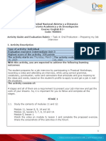 Activity Guide and Evaluation Rubric - Unit 3 - Task 4 - Oral Production - Preparing My Job Interview PDF