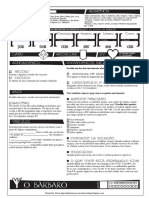 Ficha Base de Dungeon World - Bárbaro