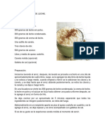 Receta de Arroz de Leche Norleivys Contreras