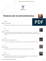 Historia de La Termodinámica Timeline - Timetoast Timelines