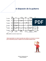 Notas Sostenidas en El Diapason de La Guitarra