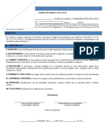 Formato Carta Compromiso Padres de Familia