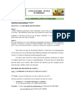 1ere EE Dissert Littér S2 Rechercher Ldées PDF