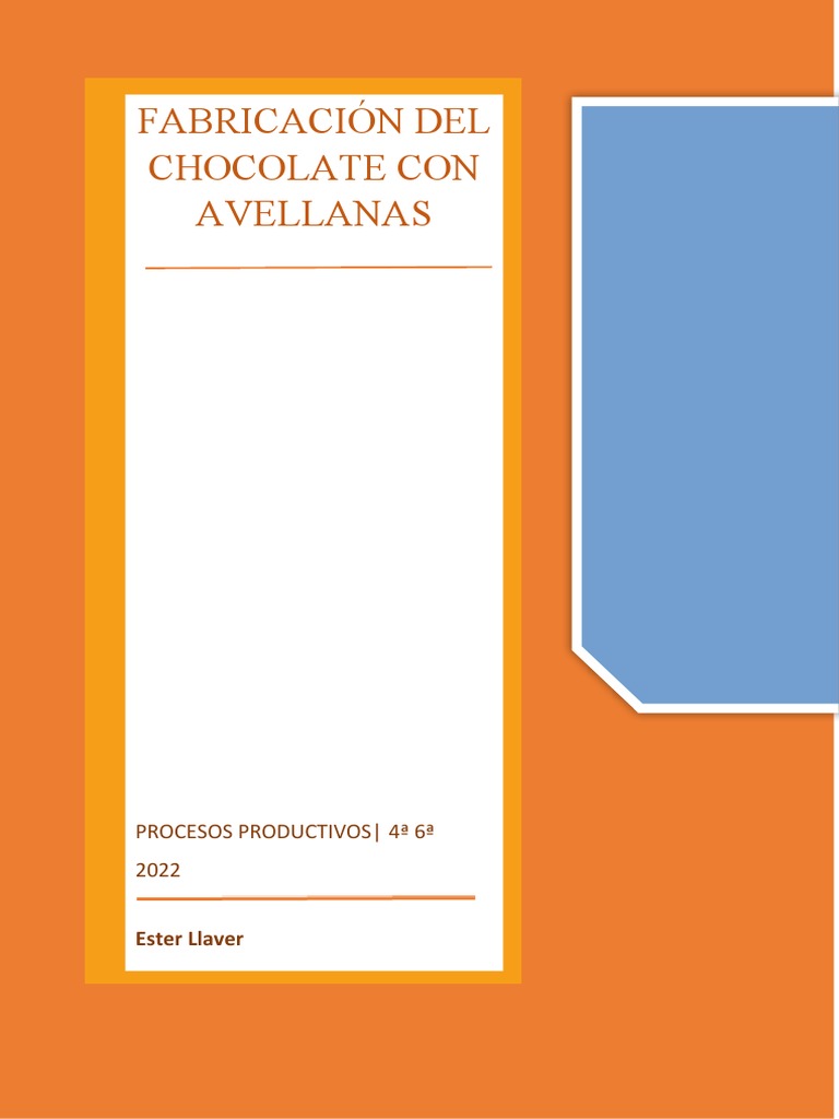 Fabricacion Del Chocolates-Procesos Productivos | PDF | Chocolate ...