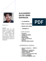 Alejandro David Vera Espinoza: Perfil