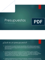 3 Presupuestos