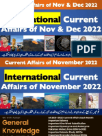 Current Affairs of Nov & Dec 2022