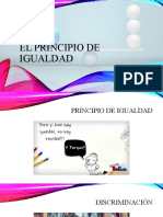 El Principio de Igualdad