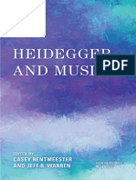New Heidegger Research - Casey Rentmeester - Jeff R Warren Heidegger and Music Rowman - Littlefield Pu