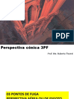Perspectiva cônica 3PF: Três pontos de fuga para representar objetos vistos de cima ou de baixo