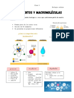 BIOELEMENTOS Y MACROMOLÉCULAS Clase 3 PDF