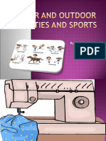 Indoor and Outdoor Activities and Sports Classroom Posters CLT Communicative Language Teach - 95061