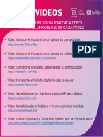 Placa Links de Youtube Videos Folleto Digital 2023