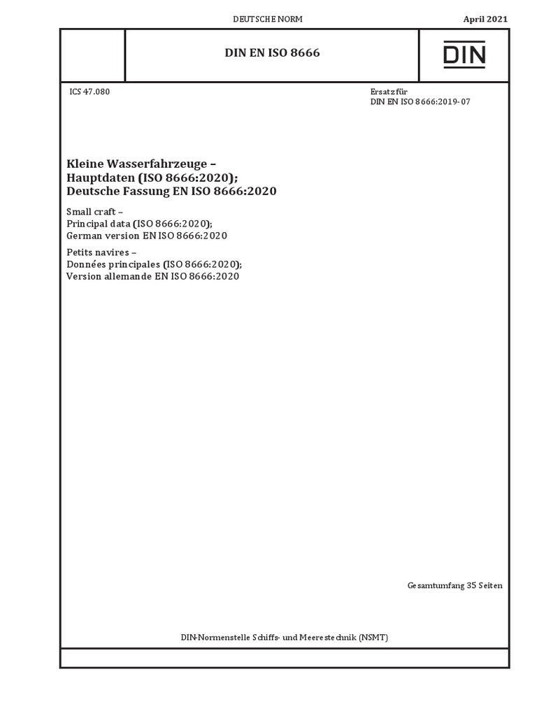 Din en Iso 8666 2021-04 PDF | PDF