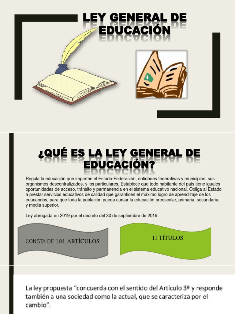 Ley General de Educación en México | PDF | Política | Ciencias sociales