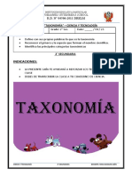 2° Sec. - Clase - Taxonomía