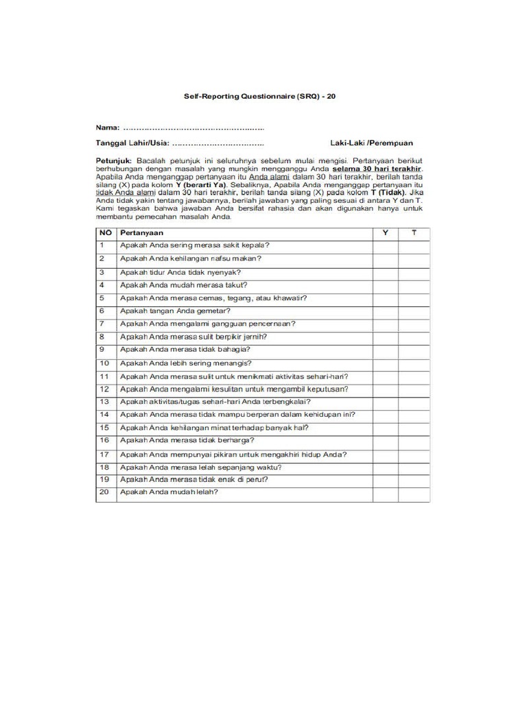 Form SRQ | PDF