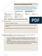 PLAN - Performance and Development Plan (PDP)