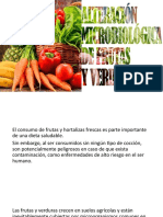 Alteración Microbiologica de Frutas y Verduras