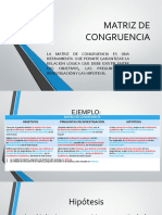 Matriz de Congruencia