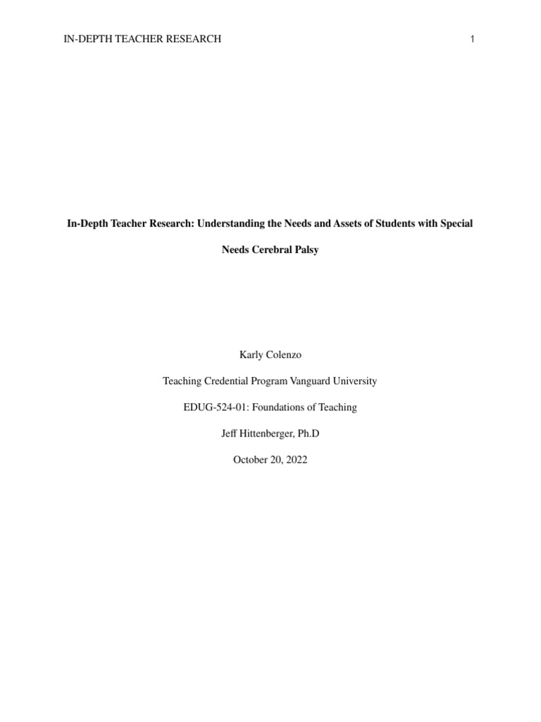 Who Are The Students With Special Needs