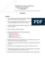 Declamation Guidelines