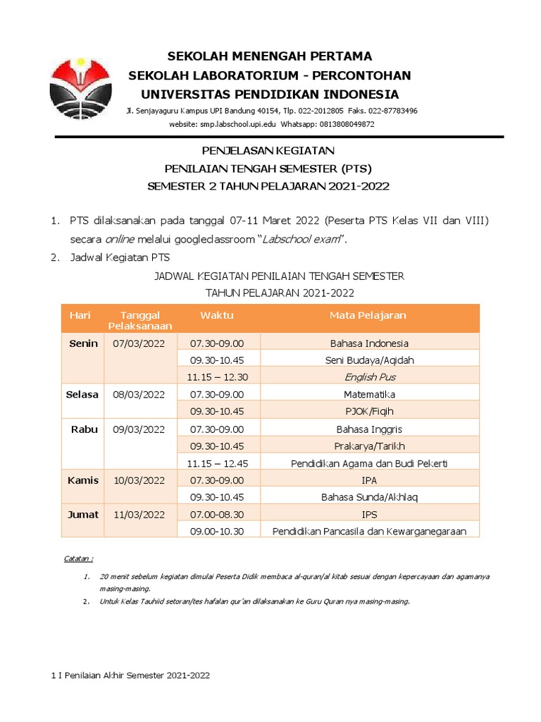 Penjelasan Pts Untuk Siswa Pdf Pdf