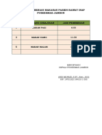 Jadwal Pemberian Makanan