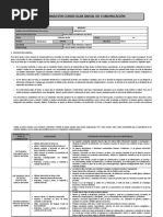 Programación Curricular Anual - Comunicación 3°