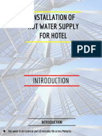 Installation of Hot Water Supply For Hotel