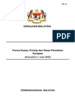 Kerajaan Malaysia: (Kemaskini 1 Julai 2022)