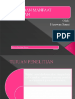 Tujuan Dan Manfaat Penelitian